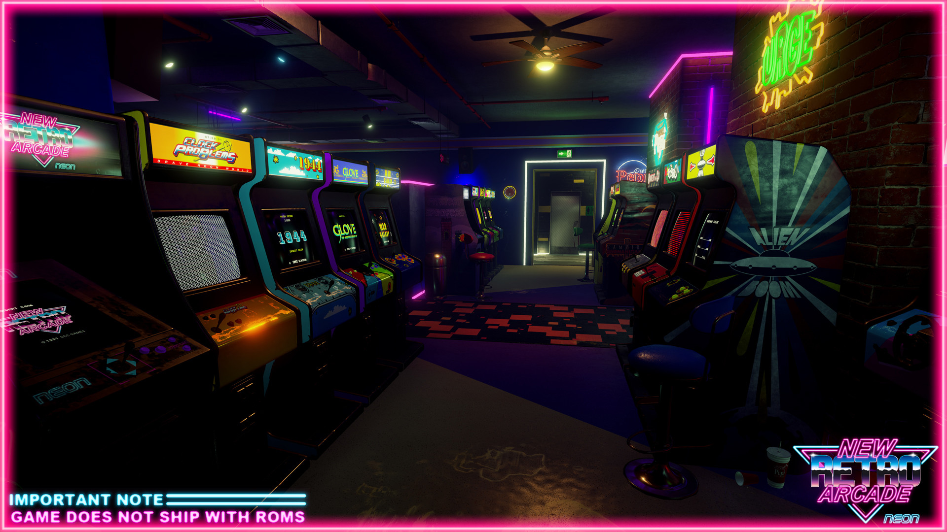 New Retro Arcade: Neon Game Banner Image